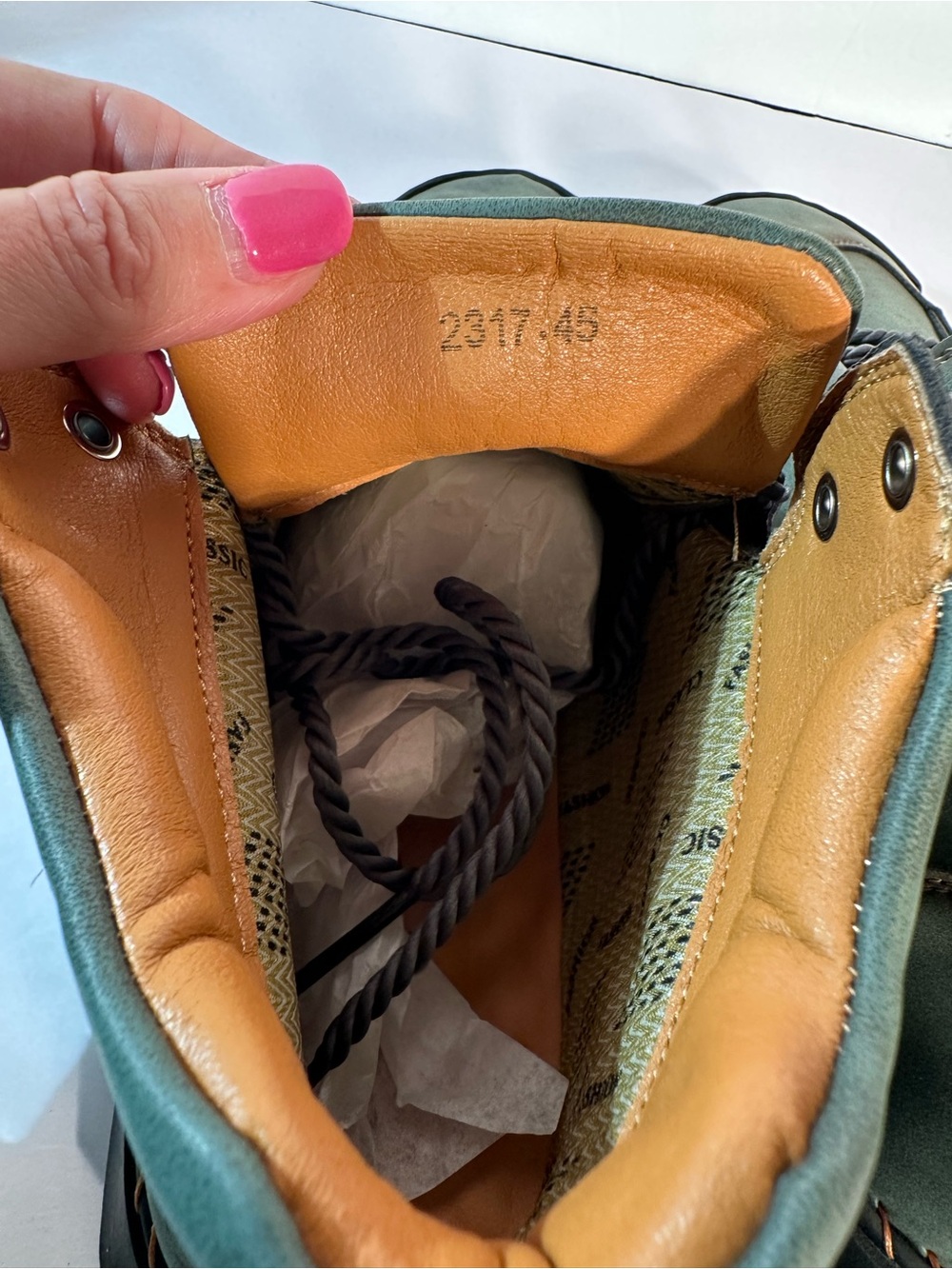 SALKIN USA Trail Hiking Camp Boots Euro Size 42 Green Barefoot NWOT Size 8.5-9 - Picture 9 of 10
